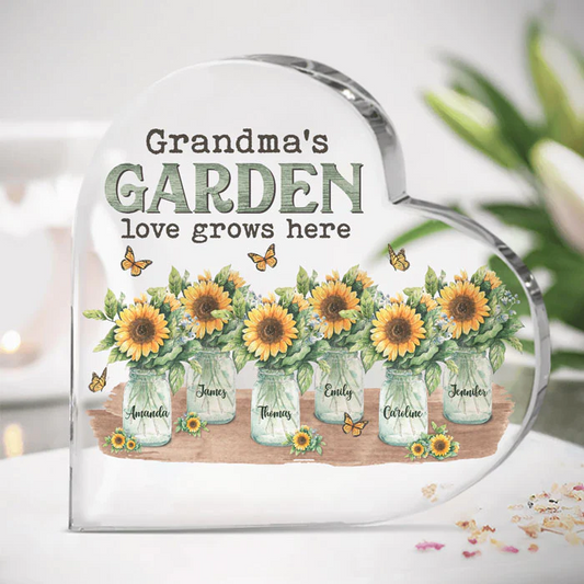 Family - Grandma Birthday Gifts, Grandmother Gift Ideas - Personalized Acrylic Plaque