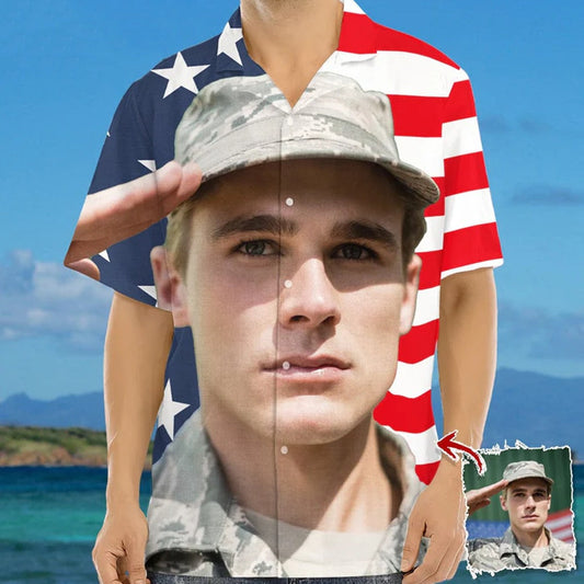 Family - Custom Photo Summer - Personalized Hawaiian Shirt