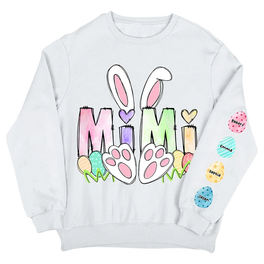 Grandma - Easter Rabbit - Personalized Sweatshirt (VT)