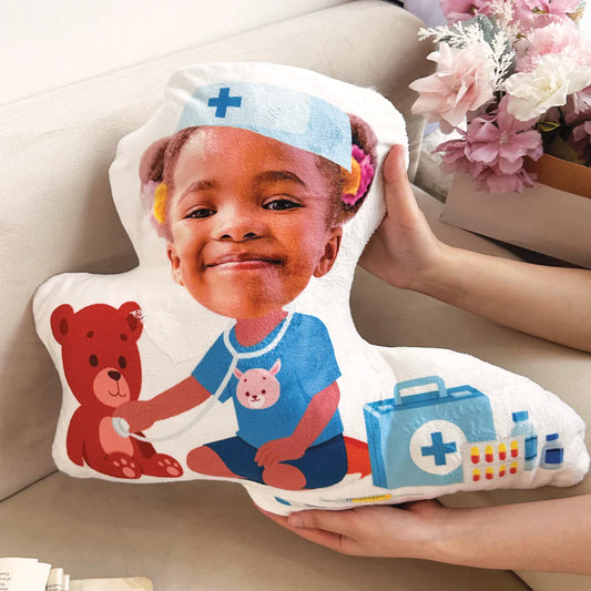 Kids - Doctor Nurse Kids Dream Jobs Sons Daughters - Personalized Custom Shaped Pillow