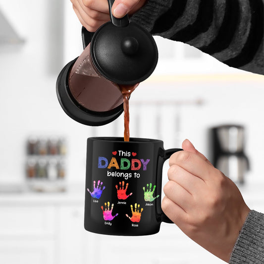 Family - This Grandpa Daddy Belongs To - Personalized Mug