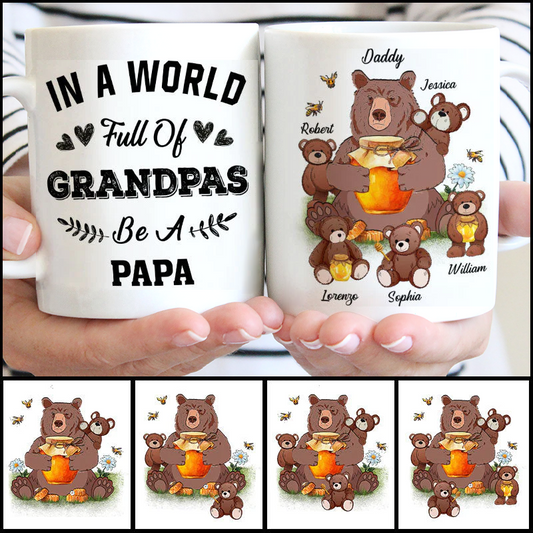 Father - In A World Full Of Grandpas - Personalized Mug