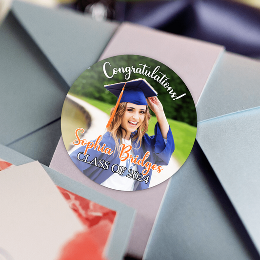 Graduation - Custom Photo Graduation Squad 2024- Personalized Roll Sticker