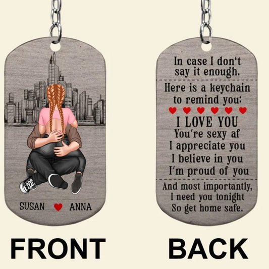 Couple - I Need You Tonight So Get Home Safe  - Personalized Acrylic Keychain