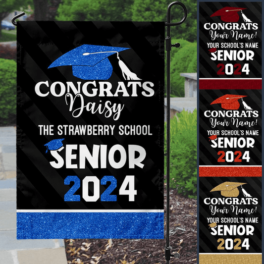 Graduation - Class of 2024 Senior Gift - Personalized Garden Flag