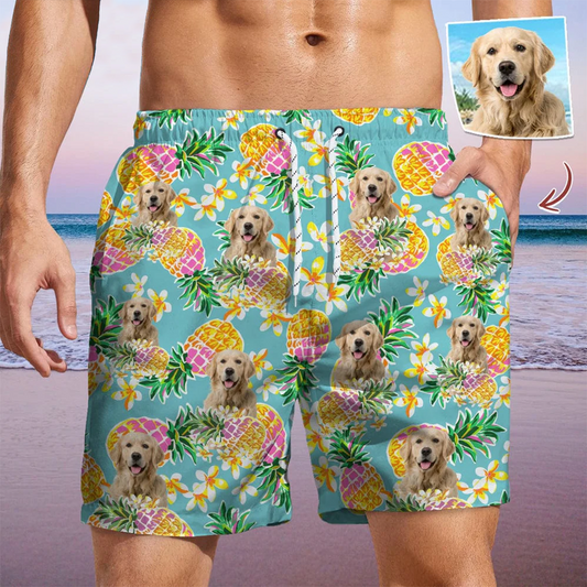 Pet Lovers - Upload Dog Photo - Personalized Beach Short