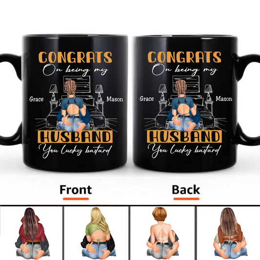 Couple - Congrats On Being My Husband - Personalized Mug (SA)