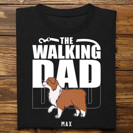 Dog Lovers - The Walking Dad/Mom - Personalized Unisex T-shirt, Hoodie, Sweatshirt