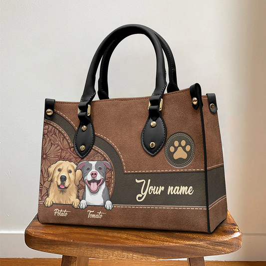 Pet lovers- Life Is Better With Fur Baby - Personalized Leather Bag