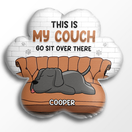 Dog Lovers - This Is My Cough Go Sit Over There - Personalized Pillow