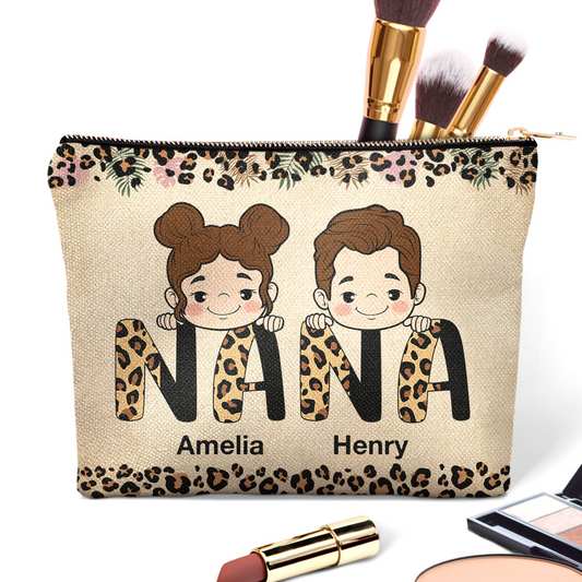 Grandma - Nana Mom Auntie - Personalized Cosmetic Bag