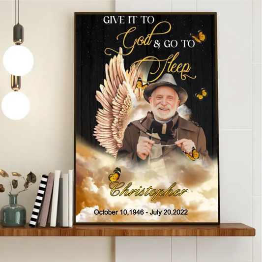 Memories - Give It To God & Go To Sleep- Personalized Canvas